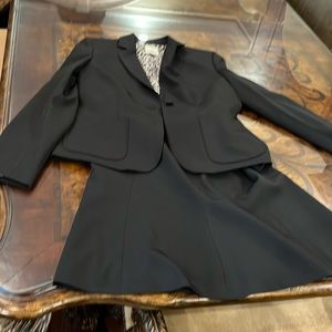 Anne Klein black suit skirt set